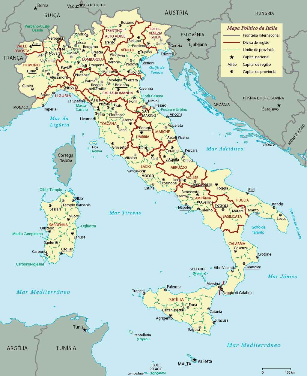 Mapa politico Italia