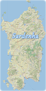 Mapa Sardenha